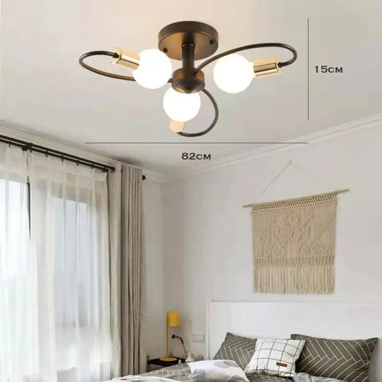 Nordic Chandelier Creative Industrial Style Modern Simple Personality Living Room Lamp Bedroom