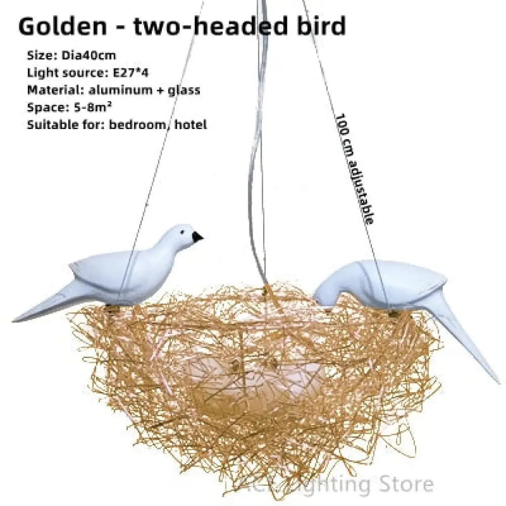 Nordic Creative Aluminum Wire Bird Nest Pendant Lights For Bedroom Hallway Children Room Restaurant