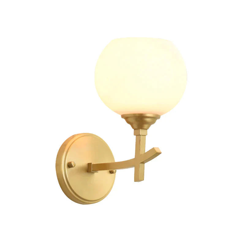 Nordic Creative Luxury Copper Wall Lamp Bedside Corridor Background Home Shop Window Display Golden