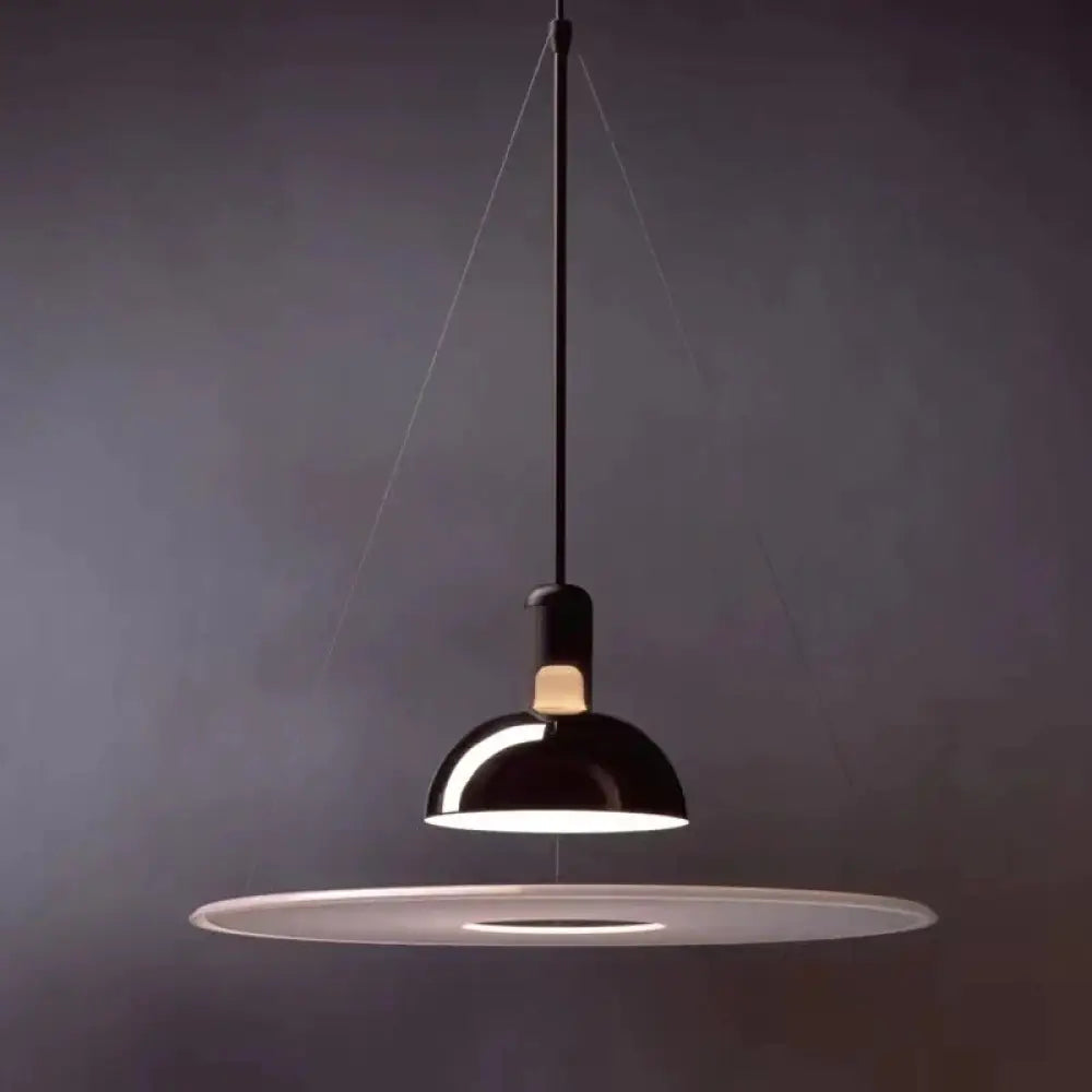 Nordic Designer Light Luxury Creativity Simple Model Room Restaurant Study Ufo Chandelier Black /