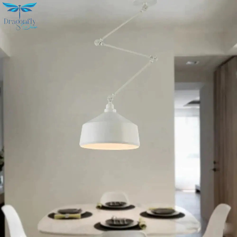 Nordic Diy Personality Pendant Lights Folding Iron Lamp Hanging Bedroom Study Bar Restaurant