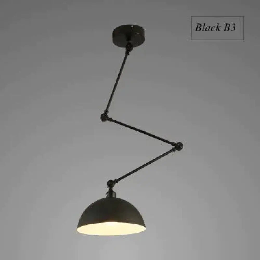 Nordic Diy Personality Pendant Lights Folding Iron Lamp Hanging Bedroom Study Bar Restaurant