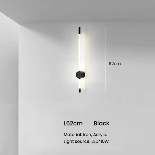 Nordic Home Decor Led Wall Lamp Modern Sconce Light For Bedroom/Living Room Creative Tube Type