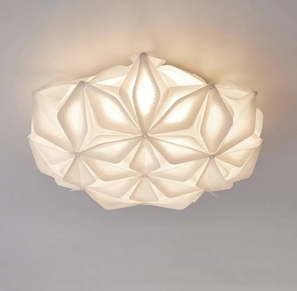 Nordic - Inspired Designer Ceiling Lamp For Warm Bedroom Lighting D50Cm White / Cold Light