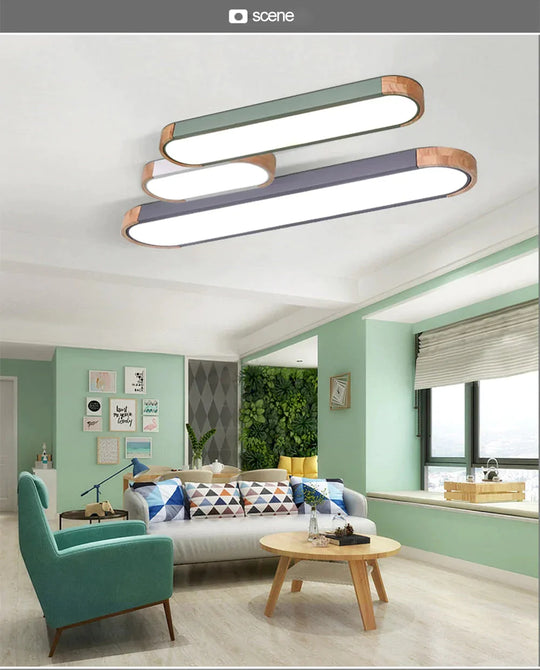 Nordic Led Ceiling Light Aisle Lights Office Strip Lighting Round Corner Creative Simple Corridor