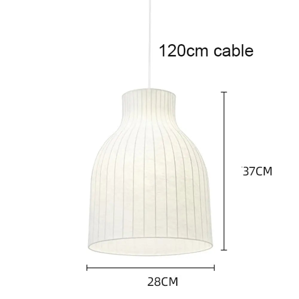 Nordic Led Pendant Chandelier: Modern Silk Fabric Hanging Lamp For Living Room Dining Bar And