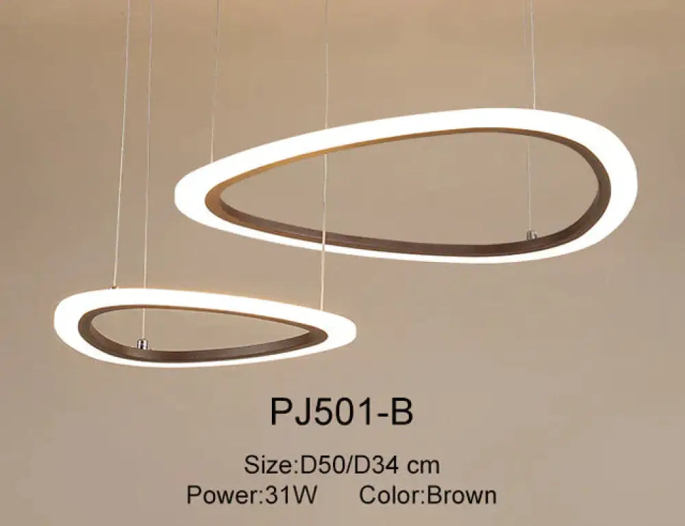 Nordic Led Pendant Lights Art Rings Hanging Lamp For Kitchen Living Room Bedroom Cafe Bar Stair