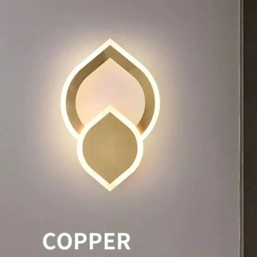 Nordic Light Luxury Room All Copper Wall Lamp Lamps