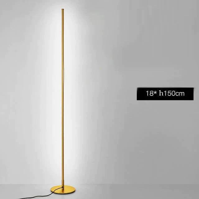 Nordic Minimalist Led Floor Lamps Creative Stand For Living Room Led Black Metal Luminaria Standing