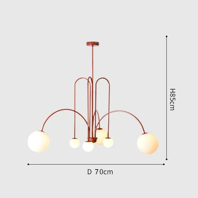 Nordic Minimalist Living Room Restaurant Lamp Creative Personality Study Cafe Clothing Store Art