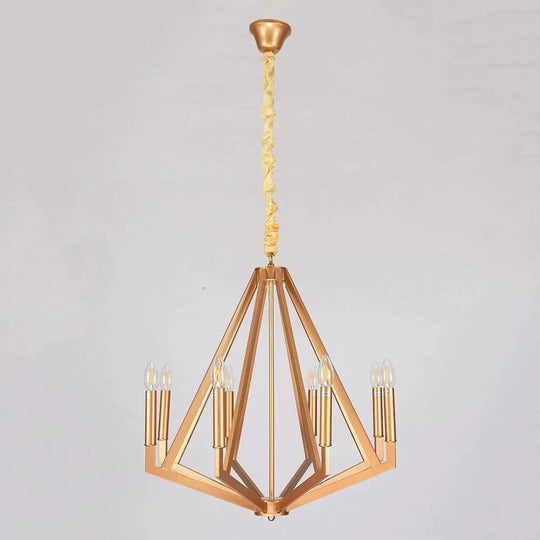 Nordic Modern Diamond Pendant Light Led E14 Loft Industrial Hanging Lamp With 2 Colors For Living