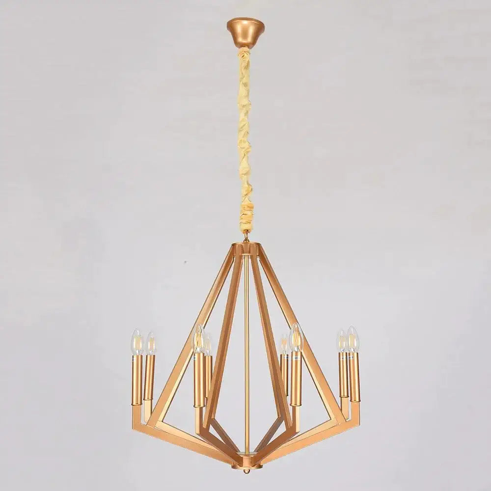 Nordic Modern Diamond Pendant Light Led E14 Loft Industrial Hanging Lamp With 2 Colors For Living