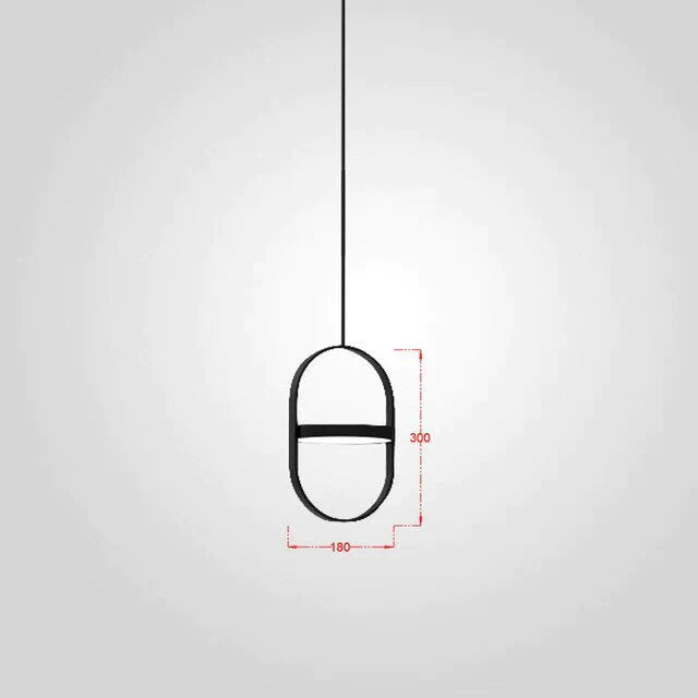 Nordic Modern Geometry Simple Rotary Pendant Lights Designer Luminarias Circular Hanging Lamp Bar