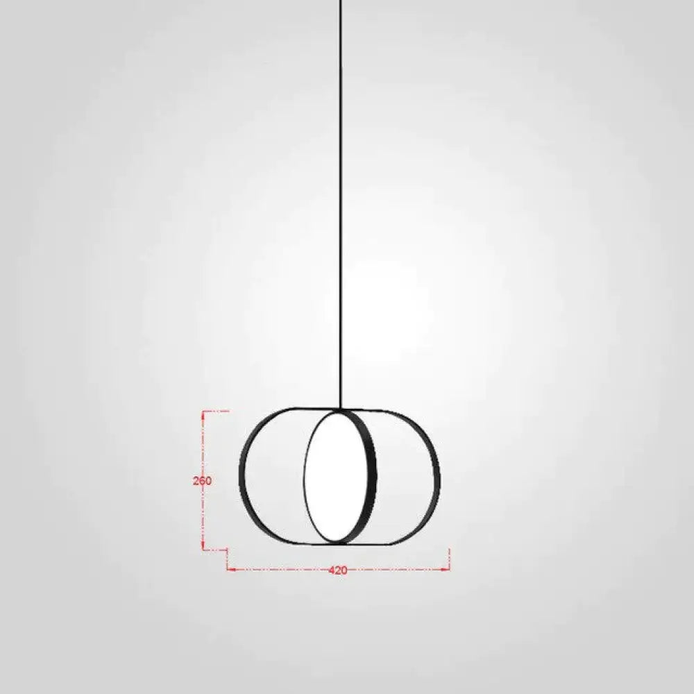 Nordic Modern Geometry Simple Rotary Pendant Lights Designer Luminarias Circular Hanging Lamp Bar