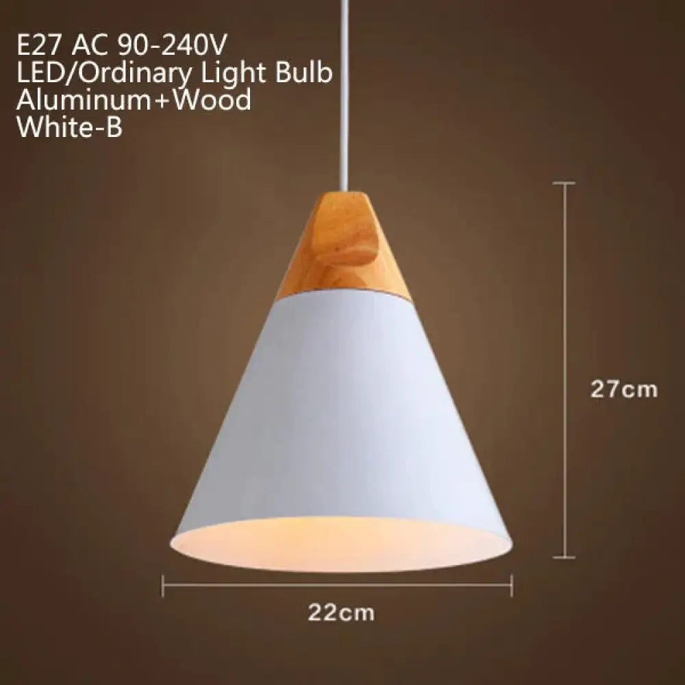 Nordic Modern Macaron Combination Wooden Pendant Lamp Loft Restaurant Cafe Decoration Light Bedroom