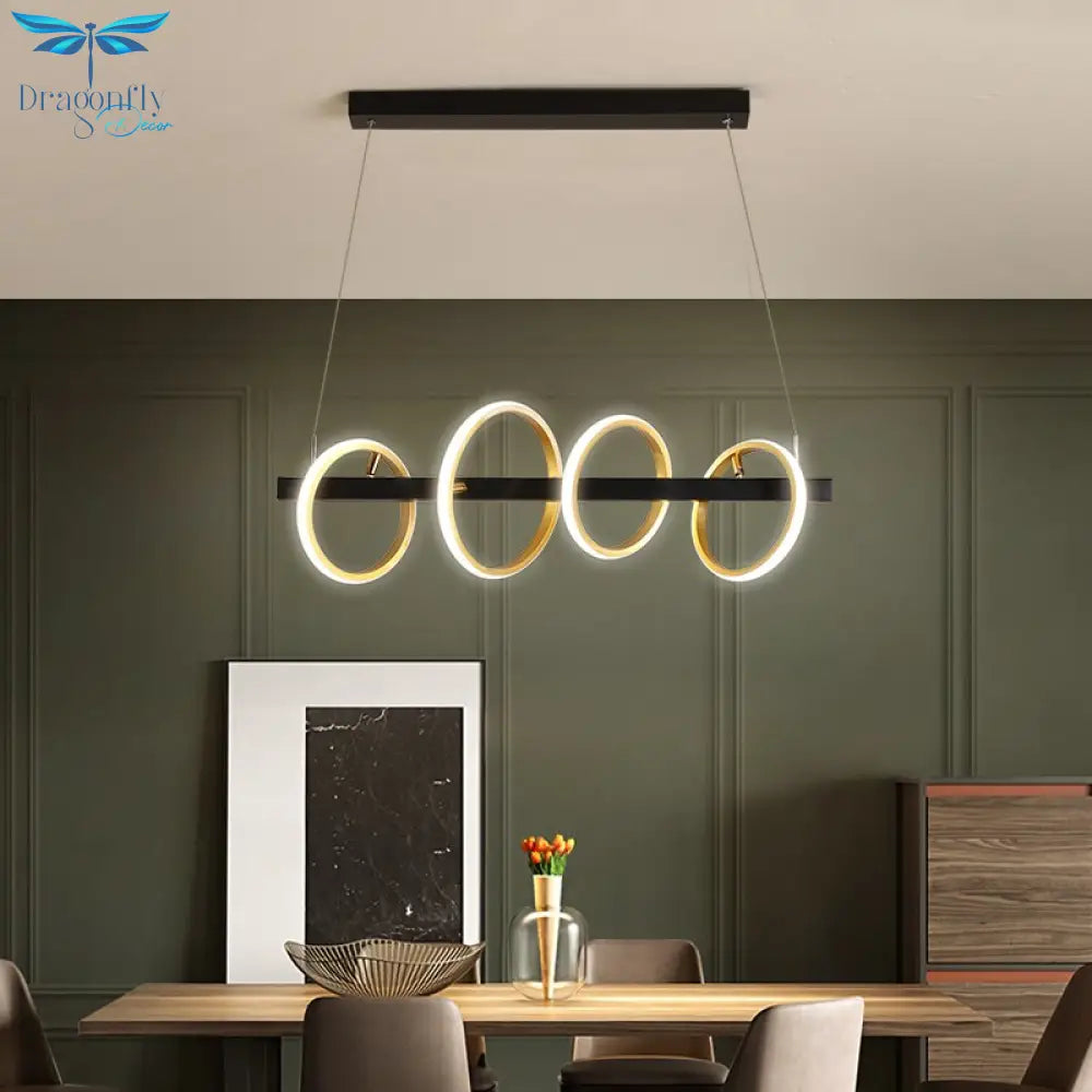 Nordic Modern Restaurant Led Hanging Light Industrial Pendant Lamps Indoor Lighting For Dining