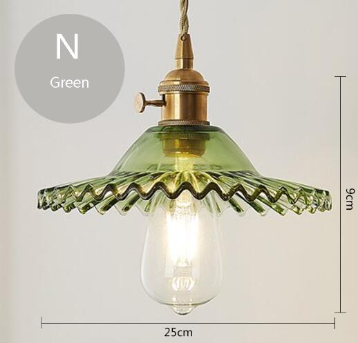Nordic Post - Modern Creative Glass Single - Head E27 Pendant Light For Dining Room Living Bedroom