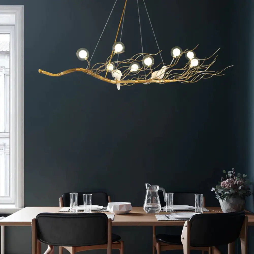 Nordic Restaurant Chandelier Creative Personality Branch Lamp Clothing Store Tea Window Bar Art