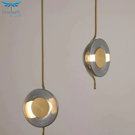 Nordic Simple Glass Lamp Creative Designer Model Room Hotel Corridor Wall Bedside Chandelier Pendant