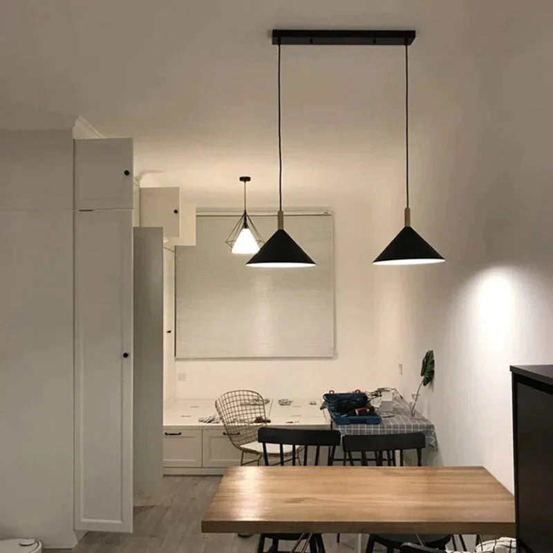 Nordic Simple Kitchen Pendant Light Island Dining Room Suspension Lamp Led Ceiling Lighting