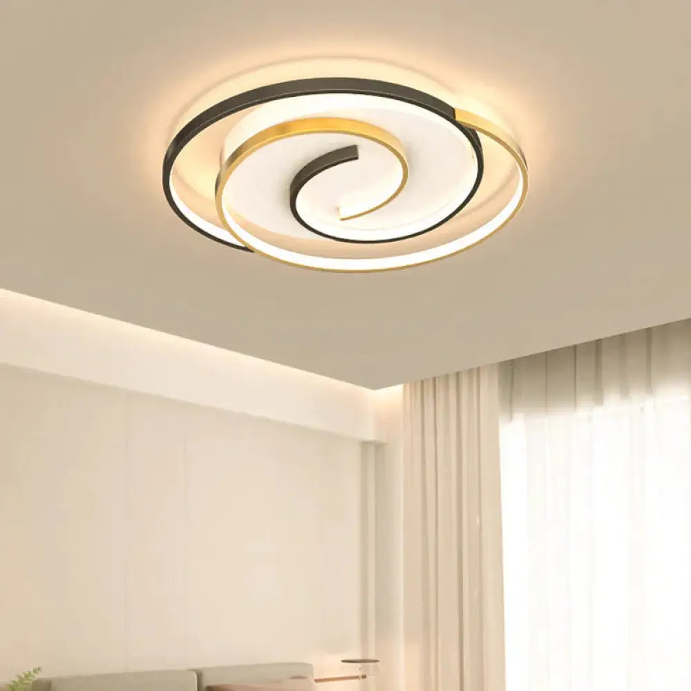 Nordic Simple Modern Atmosphere Light Luxury Living Room Bedroom Ceiling Lamp Gold / C Tri - Color