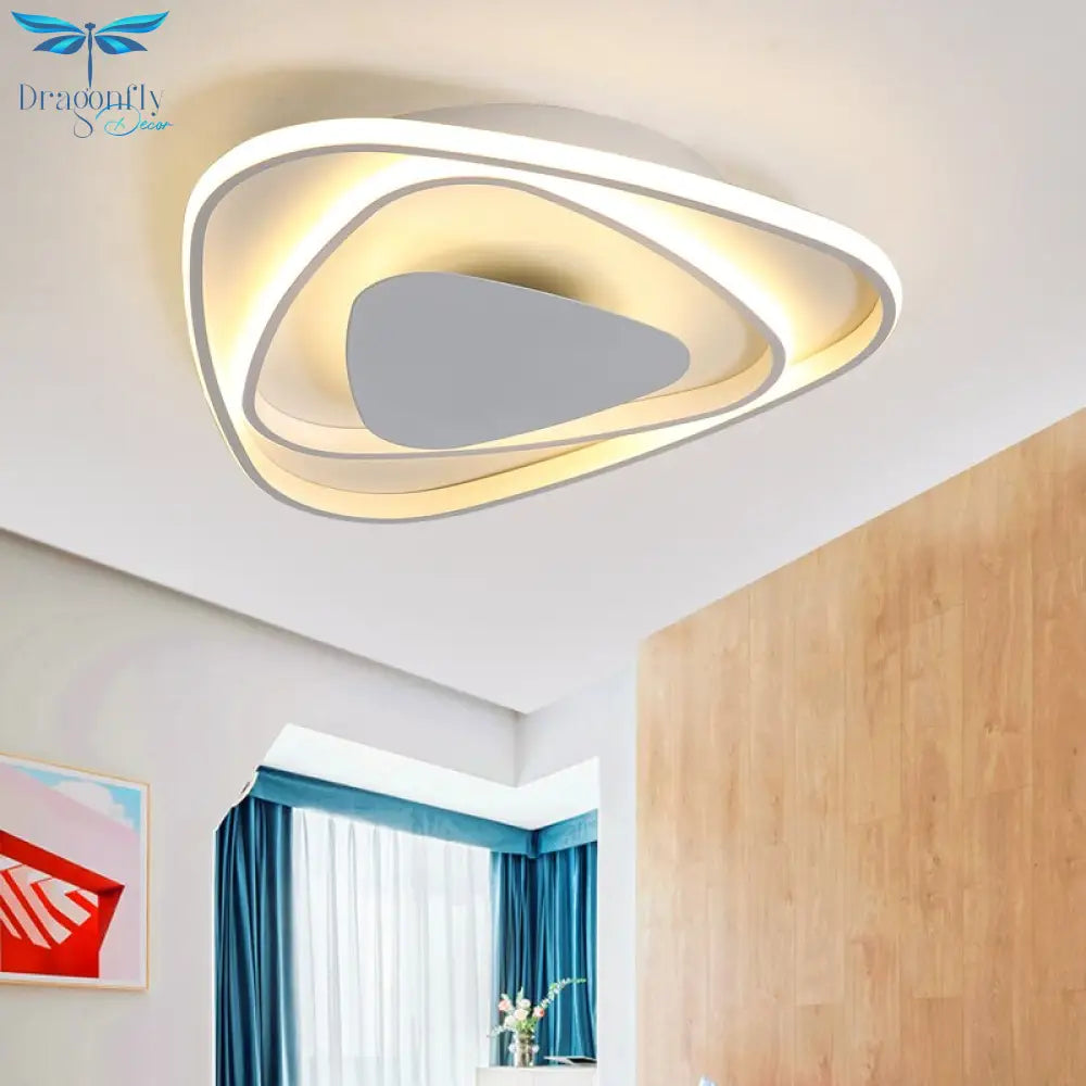 Nordic Ultra Thin Led Ceiling Light With Remote Black White For For Living Room Bedroom Light