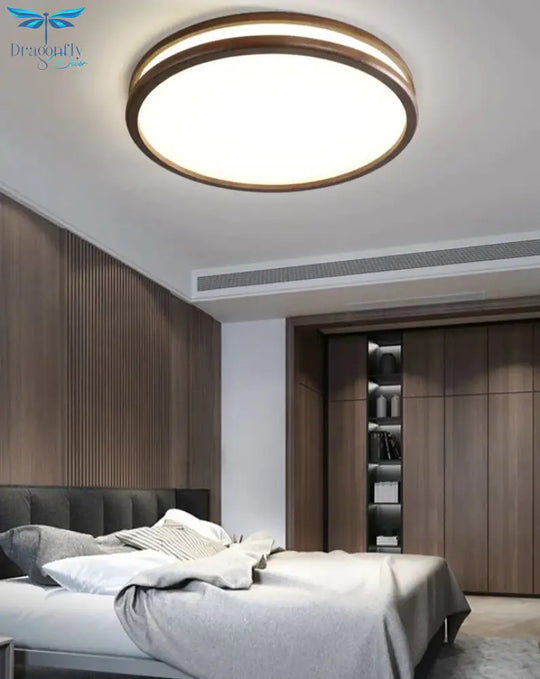 Nordic Walnut Color Indoor Ceiling Lamp