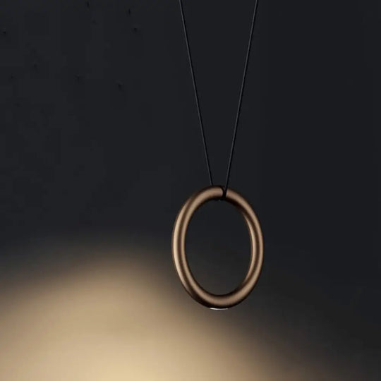 Nova - Modern Led Ring Circle Pendant Lamp For Restaurant Bar Bedroom And Staircase Coffee / 3