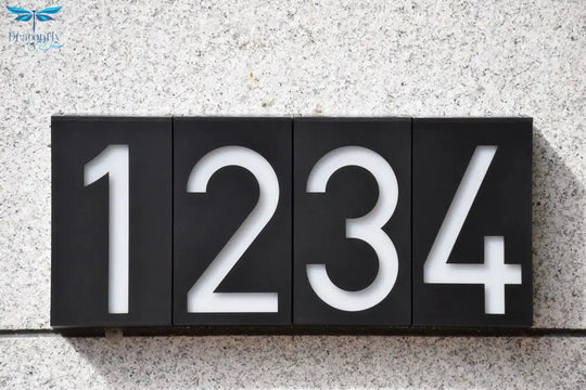 Outdoor Lighting Porch Lights House Number Solar Led Light 6 Led Illumination Doorplate Lamp With