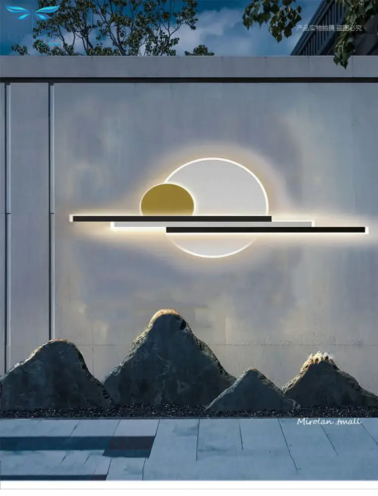 Outdoor Verlichting Ip65 Waterdichte Led Wandlamp Moderne Tuin Veranda Blaker Lights Goud Kleur