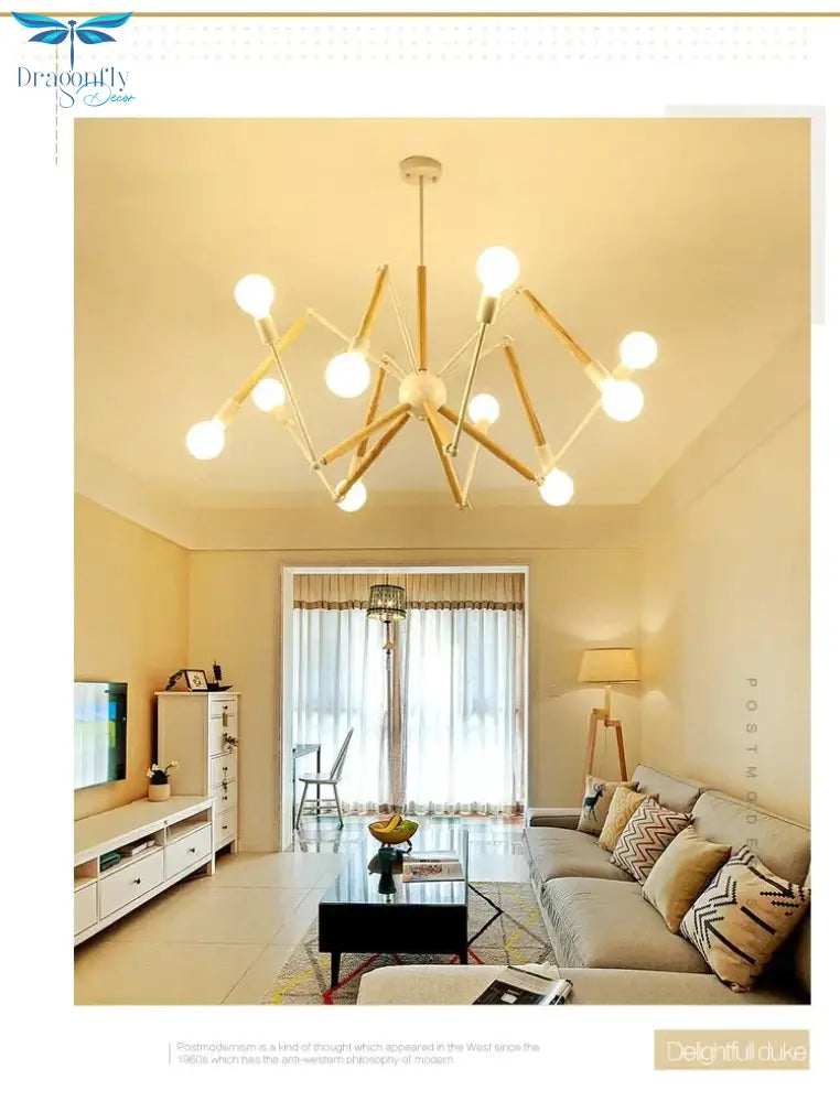 Pendant Lights Industrial Hanging Spider Light Modern Lamp Adjustable Nordic Retro Living Room Loft
