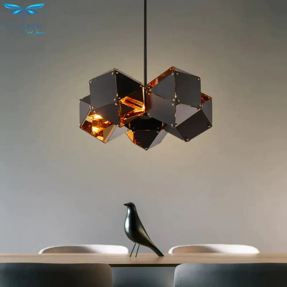 Post - Modern Living Room Luxury Chandelier Nordic Personalized Creative Restaurant Polyhedron