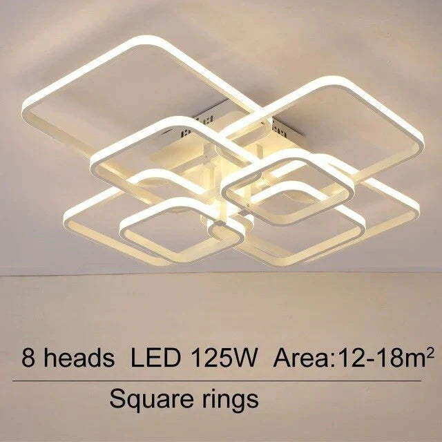 Acrylic Modern Led Chandelier For Living Room Bedroom Lustres Large Ceiling Lighting Fixtures 8