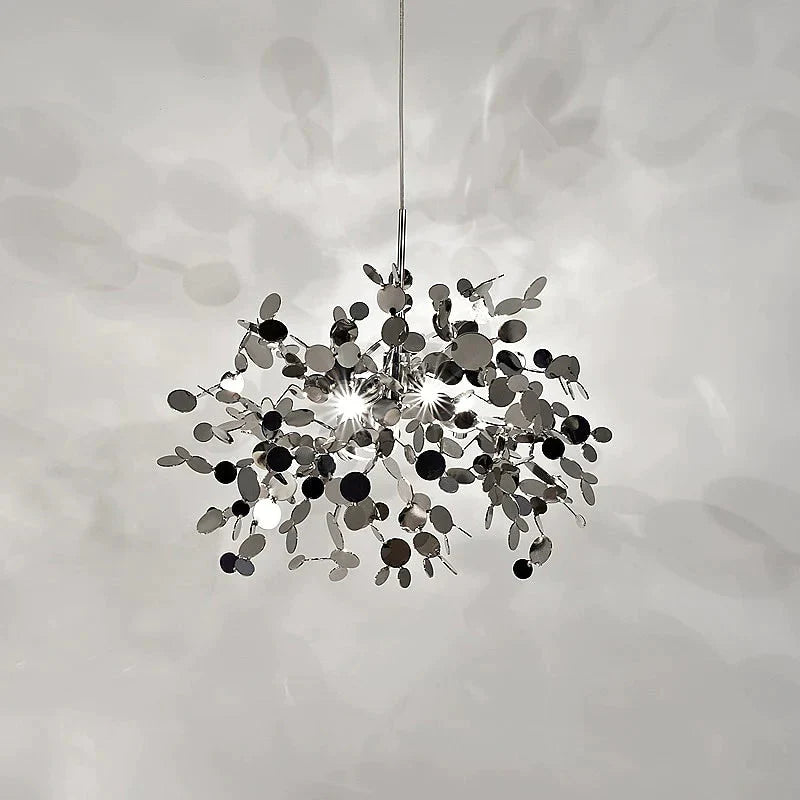 Postmodern Individual G9 Leaf Pendant Light Industrial Lamp Metal Hanging Lights Loft Suspension