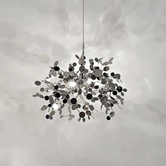 Postmodern Individual G9 Leaf Pendant Light Industrial Lamp Metal Hanging Lights Loft Suspension