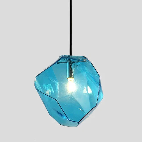 Modern Minimalist Pendant Lights Creative Colorful Glass Lamps Restaurant Led Indoor Home Lighting