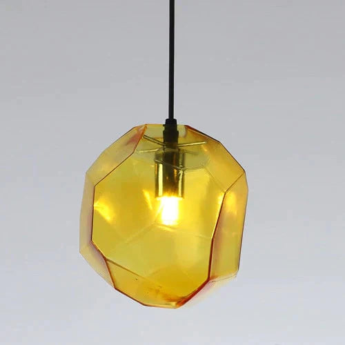 Modern Minimalist Pendant Lights Creative Colorful Glass Lamps Restaurant Led Indoor Home Lighting