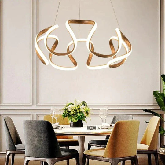 Glod Color New Design Modern Led Pendant Lights For Living Room Dining Kitchen Bar Home Lighting