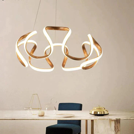 Glod Color New Design Modern Led Pendant Lights For Living Room Dining Kitchen Bar Home Lighting