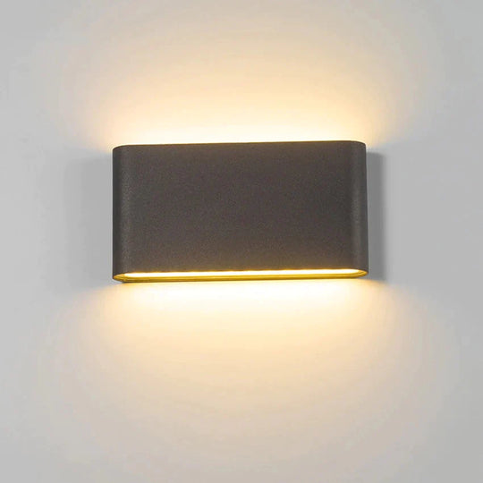 Outdoor Waterproof Ip65 Wall Lamp 6W/12W Led Light Modern Indoor/Outdoor Decor Up Down Dual - Head