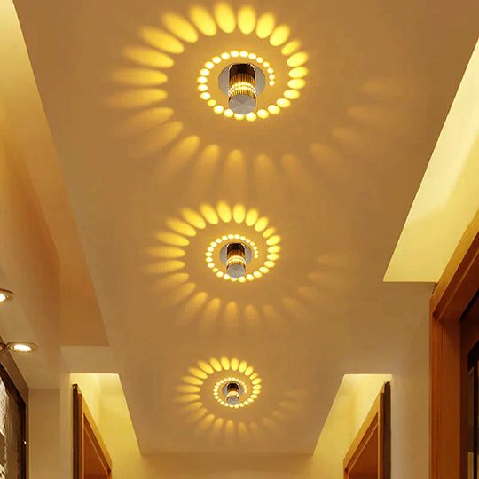 Modern Led Ceiling Light 3W Rgb Wall Sconce For Art Gallery Decoration Front Balcony Lamp Porch