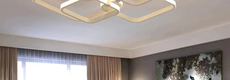 Touch Remote Dimming Modern Plafon Led Ceiling Lamp Fixture Aluminum Dining Living Room Bedroom