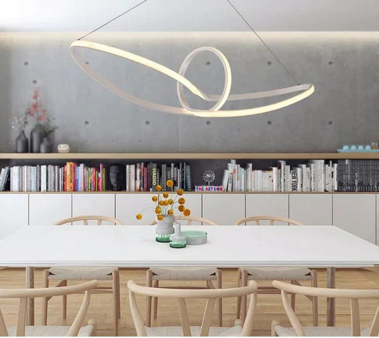 Free Shipping Remote Dimming Modern Led Pendant Light Lamp Aluminium Suspension For Dinning Room