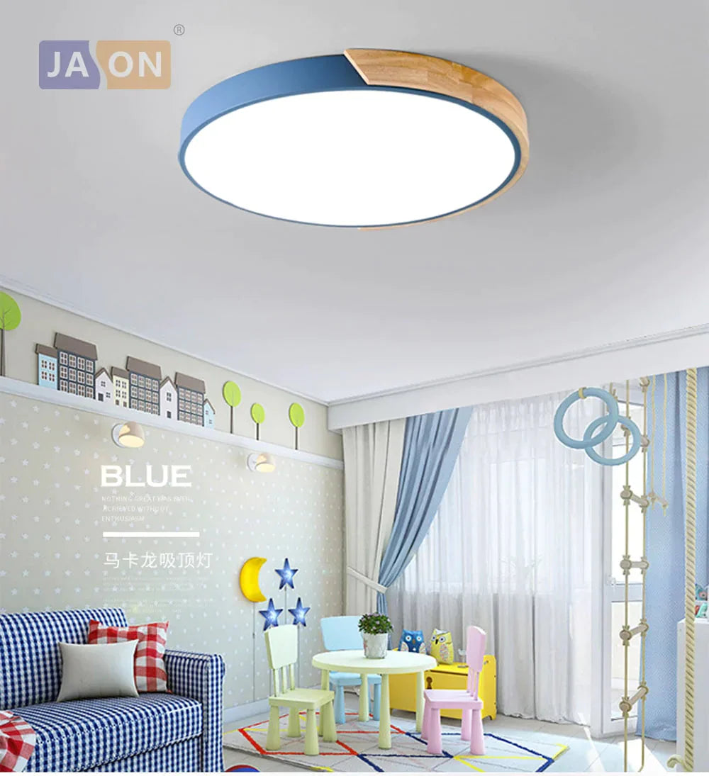 Led Modern Iron Acryl Colorized Round 5Cm Super Thin Lamp.led Light.ceiling Lights.led Ceiling Lamp