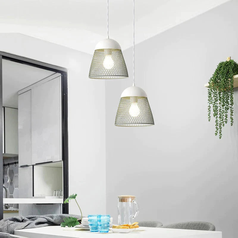 Net Nordic Kitchen Island Pendant Light Dining Room Modern Lamp Loft Suspension Lighting Fixtures