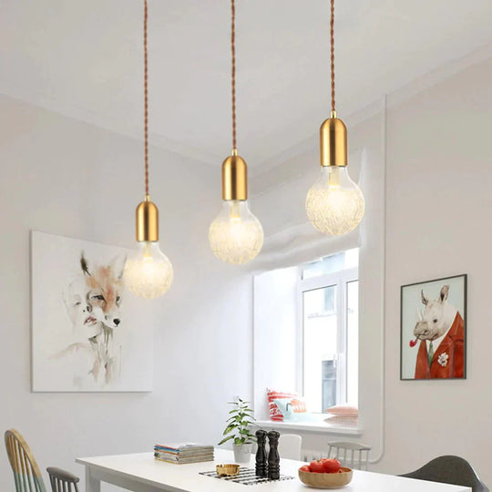 Modern G9 Led Pendant Lights Crystal Glass Handlamp Nordic Lamps For Living Room/Restaurant/Home