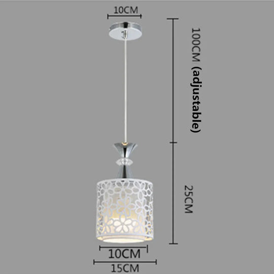 Modern Crystal Iron Led Ceiling Light Fixtures Chandelier Pendant Lamp For Dining Room Kitchen