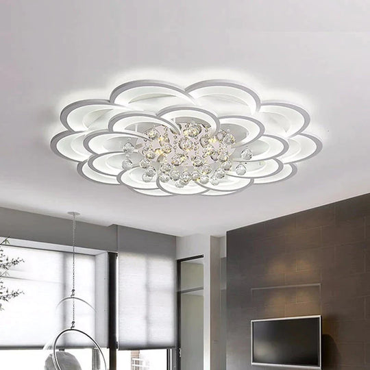 White Modern Led Ceiling Lights Fixture With Remote For Living Dining Room Home Bedroom Plafon Lamp