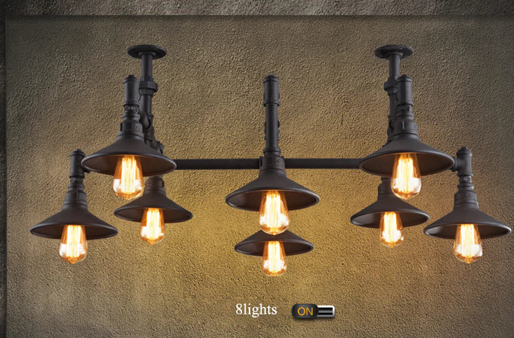 Led E27 Rustic Iron Pipe Led Lamp.led Light.pendant Lights.led Pendant Lamp For Foyer Dinning Room