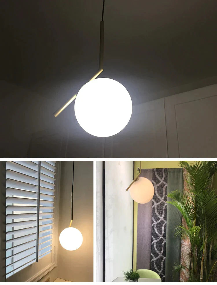 Modern Living Room/Bedroom/Minimalist/Restaurant Pendant Light Nordic Clothing Decoration Glass